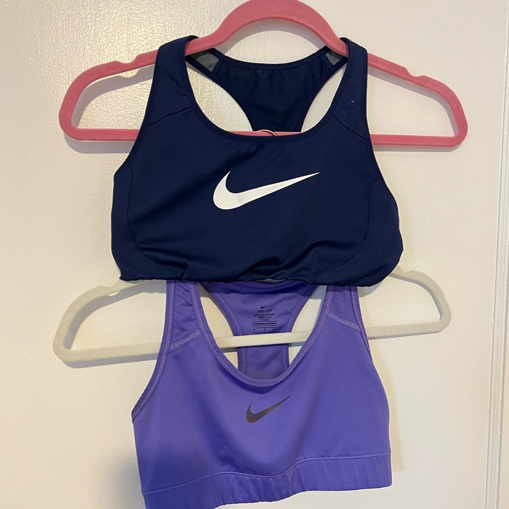 Nike Sports Bra Set - Navy and Purple